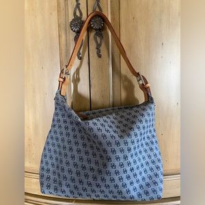 Dooney Blue Fabric Purse